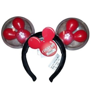 Disney Parks Best Day Ever Red Mickey Balloon Ears Light Up Headband